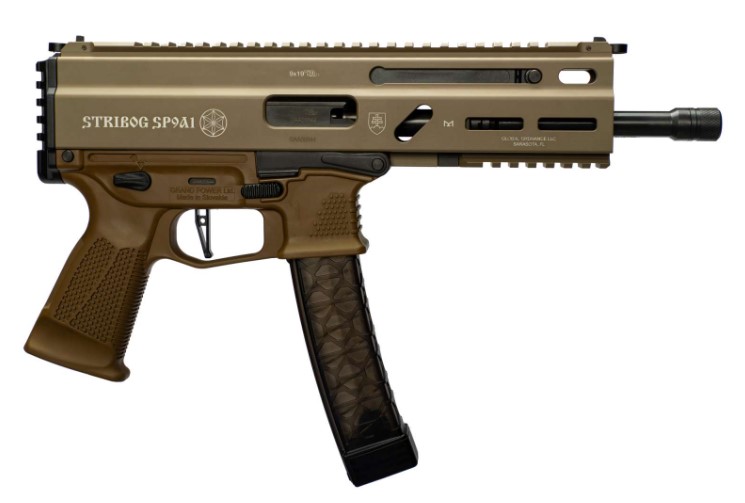 Grand Power Stribog SP9A1 9mm Sub Pistol FDE - Win Repeating Arms Promotion